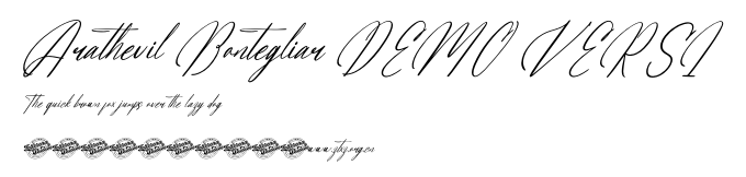 Arathevil Bontegliar DEMO VERSI.ttf