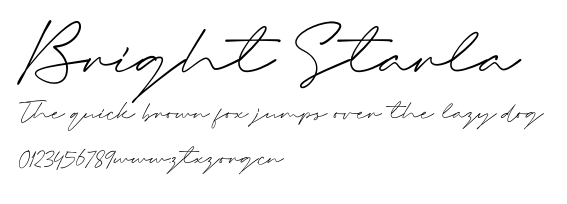 Bright Starla.otf