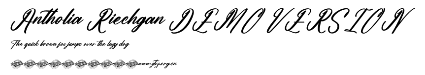 Antholia Riechgan DEMO VERSION.otf