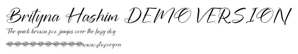 Brityna Hashim DEMO VERSION.otf