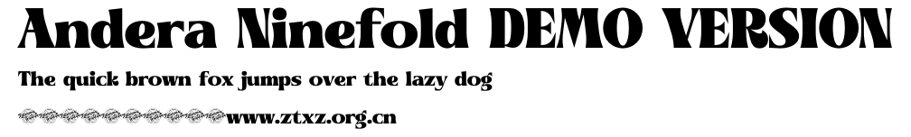 Andera Ninefold DEMO VERSION.ttf