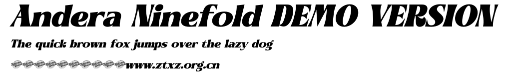 Andera Ninefold DEMO VERSION.otf