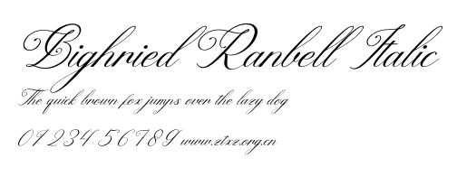 Bighried Ranbell Italic.ttf