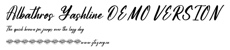 Albathros Yashline DEMO VERSION.otf