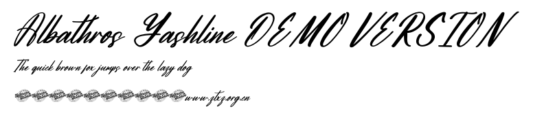 Albathros Yashline DEMO VERSION.otf