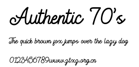 Authentic 70's.ttf
