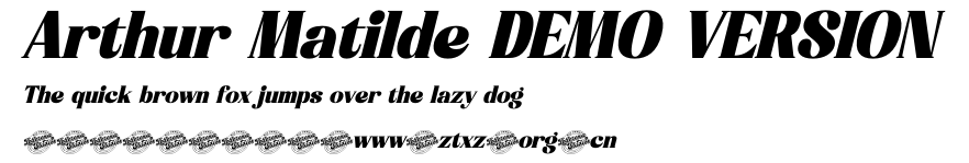 Arthur Matilde DEMO VERSION.otf