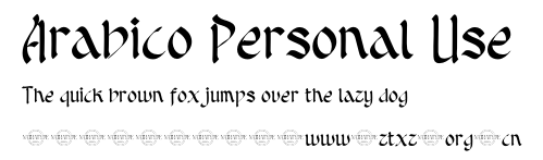Arabico Personal Use.otf