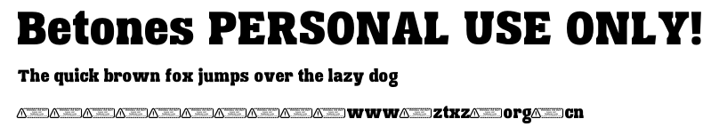 Betones PERSONAL USE ONLY!.ttf