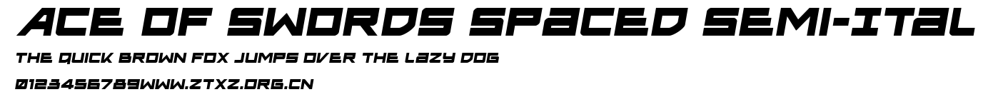 Ace of Swords Spaced Semi-Ital.ttf