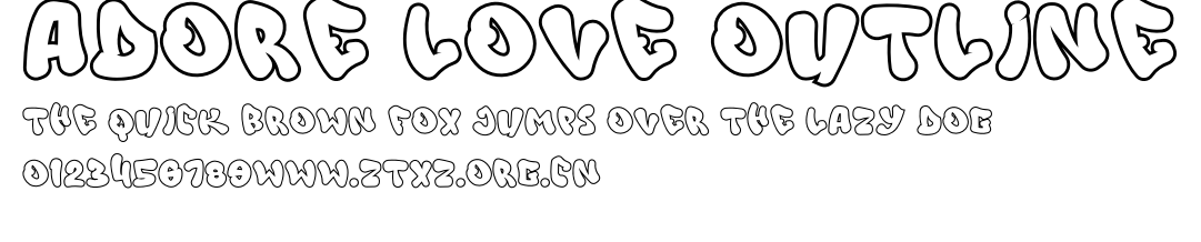 Adore Love Outline.otf