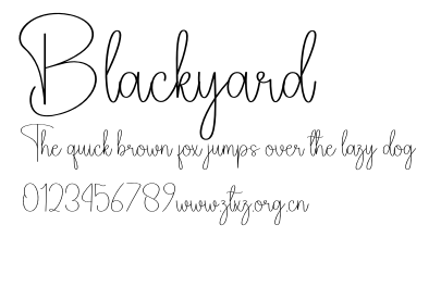 Blackyard.otf