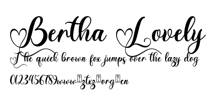 Bertha Lovely.ttf