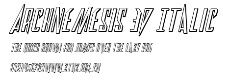 Archnemesis 3D Italic.ttf