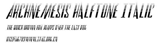 Archnemesis Halftone Italic.ttf