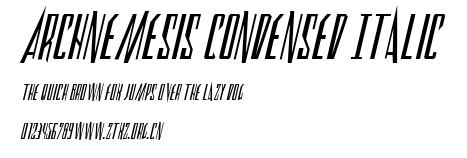 Archnemesis Condensed Italic.ttf