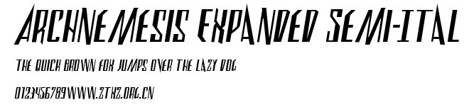 Archnemesis Expanded Semi-Ital.ttf