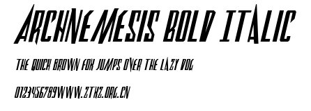 Archnemesis Bold Italic.ttf