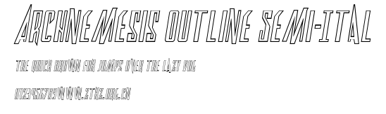 Archnemesis Outline Semi-Ital.ttf