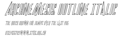 Archnemesis Outline Italic.ttf
