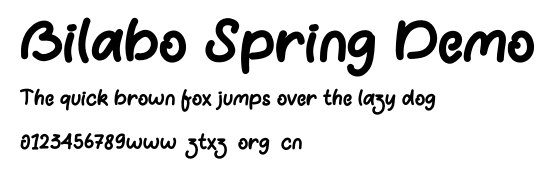 Bilabo Spring Demo.otf