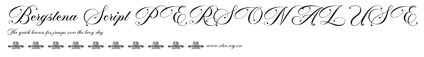 Bergstena Script PERSONAL USE.otf