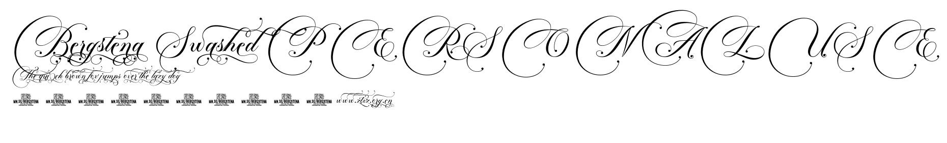 Bergstena Swashed PERSONAL USE.otf