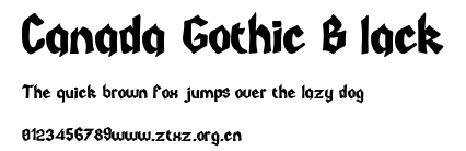 Canada Gothic Black.otf