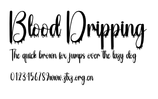 Blood Dripping.otf