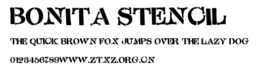 Bonita Stencil.otf