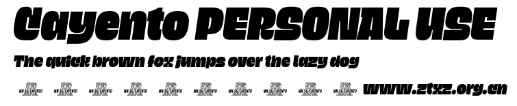 Cayento PERSONAL USE.otf