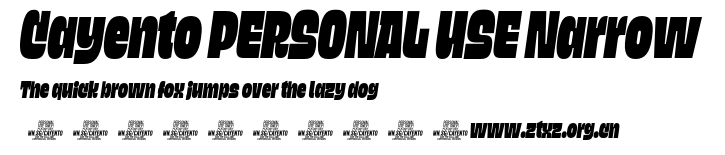 Cayento PERSONAL USE Narrow.otf