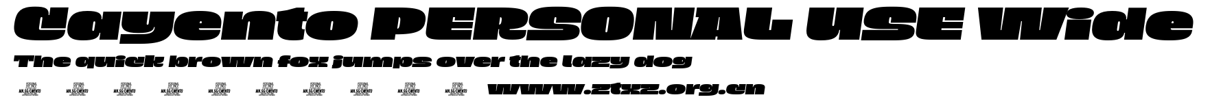 Cayento PERSONAL USE Wide.otf