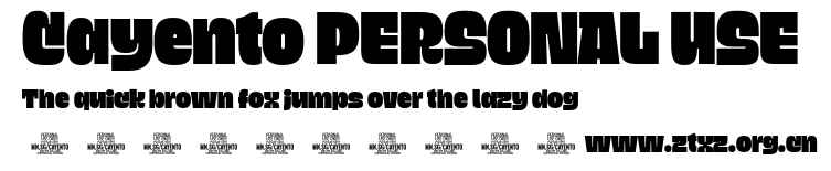 Cayento PERSONAL USE.otf