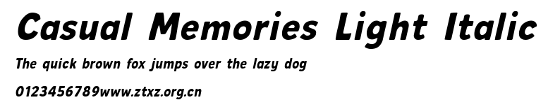 Casual Memories Light Italic.ttf