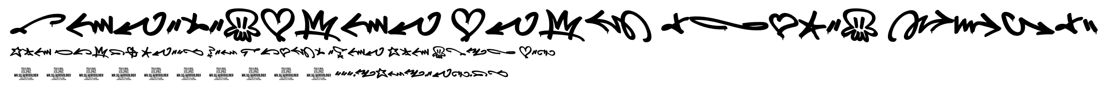 Aerosoldier Drip Symbol PERSO.otf