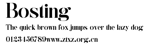 Bosting.ttf