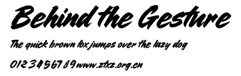 Behind the Gesture.ttf
