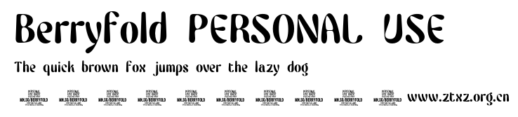 Berryfold PERSONAL USE.otf