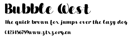 Bubble West.otf
