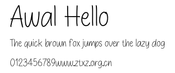 Awal Hello.otf