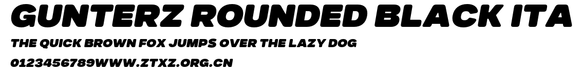 Gunterz Rounded Black Ita.otf