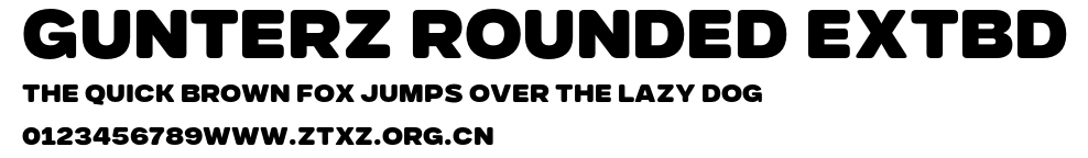 Gunterz Rounded ExtBd.otf