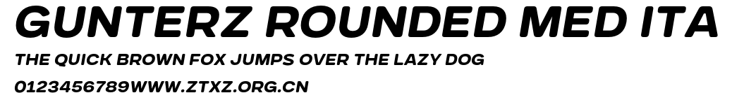 Gunterz Rounded Med Ita.otf