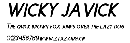 WICKY JAVICK.otf