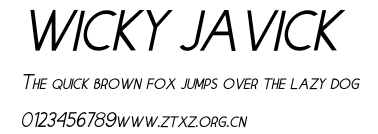 WICKY JAVICK.otf