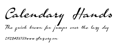 Calendary Hands.otf