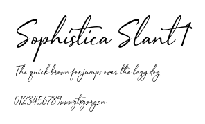 Sophistica Slant 1.otf