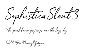 Sophistica Slant 3.otf