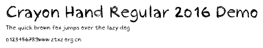 Crayon Hand Regular 2016 Demo.ttf